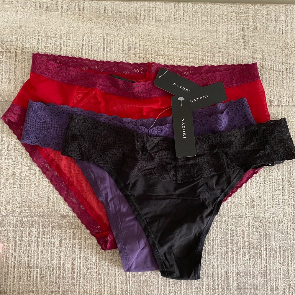 Three Pairs of Natori Panties, New!